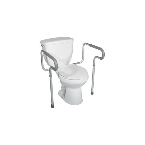 Drive Devilbiss Healthcare - 12001-4 - Medical - Toilet Safety Rail White / Gray Aluminum