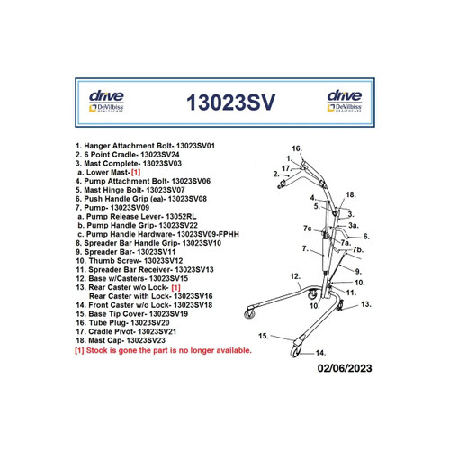 Drive Devilbiss Healthcare - 13023Sv15 - Medical Basewithlockingcasters13023Sv