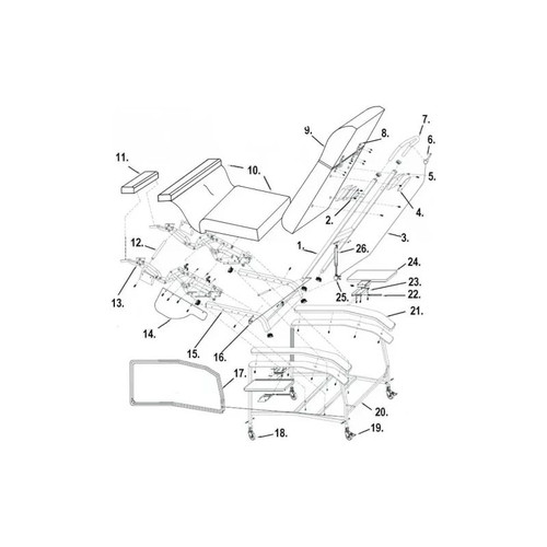 Drive Devilbiss Healthcare - D574P-1035 - Medical Recliner Mechanism,D574,Rt.&Lf