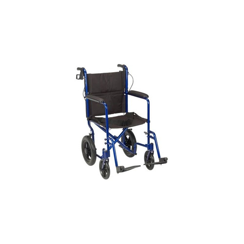 Drive Devilbiss Healthcare - Expedition - Exp19Ltbl - Medical Lightweight Transport Wheelchair With Hand Brakes