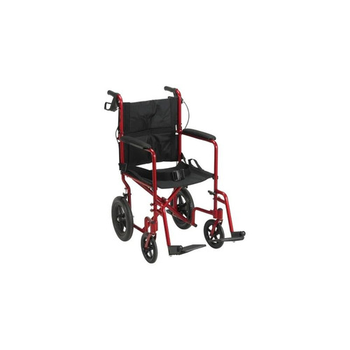 Drive Devilbiss Healthcare - Expedition - Exp19Ltrd - Medical Lightweight Transport Wheelchair With Hand Brakes