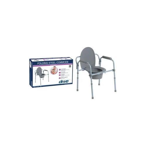 Drive Devilbiss Healthcare - Rtl11158Kdr - Medical Folding Steel Commode