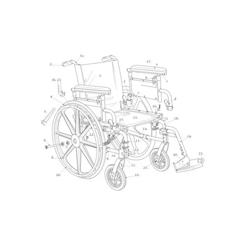 Drive Devilbiss Healthcare - Stds1A352R - Medical Pull To Lock Brake,Viper Gt (Right)