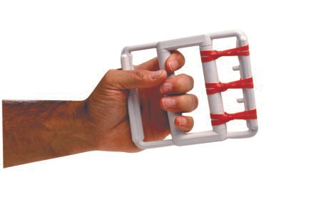 Fabrication Enterprises - Cando - 10-0800-10 - 0800 - Rubber Band Hand Exerciser Red Light Resistance