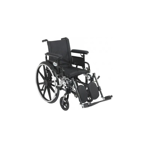 Drive Devilbiss Healthcare - Viper Plus - Pla416Fbfaarad-Elr - Medical Gt Wheelchair With Flip Back Removable Adjustable Full Arms, Elevating Leg Rests, Seat