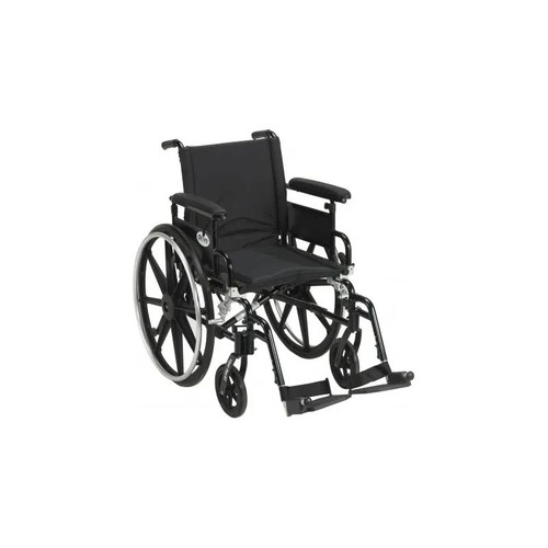 Drive Devilbiss Healthcare - Viper Plus - Pla418Fbfaarad-Sf - Medical Gt Wheelchair With Flip Back Removable Adjustable Full Arms, Swing Away Footrests, Seat