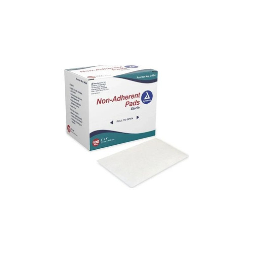 Dynarex - 3434 - Non - Adherent Pads Sterile