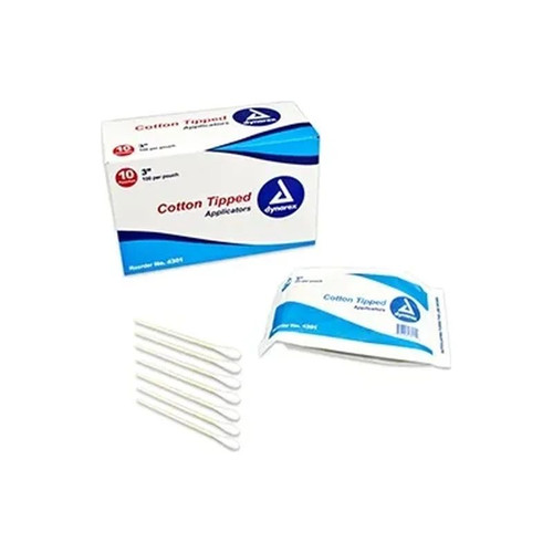Dynarex - 4303 - Cotton Tipped Wood Applicators Sterile 3