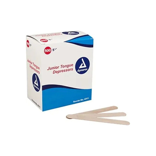 Dynarex - 4313 - Tongue Depressor Jr 5 - 1/2 Sterile