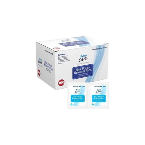 Dynarex - Dynacare - 1501 - Nail Polish Remover Pad 1.97 X 2.48 Inch