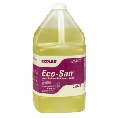 Ecolab - 6113979 - Eco - San Dish Detergent 1 Gal Jug Liquid Chlorine Scent