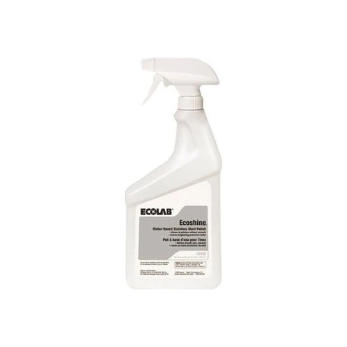 Ecolab - Ecoshine - 6118440 - Stainless Steel Cleaner Oil Based Pump Spray Liquid 32 Oz Bottle Scented Nonsterile
