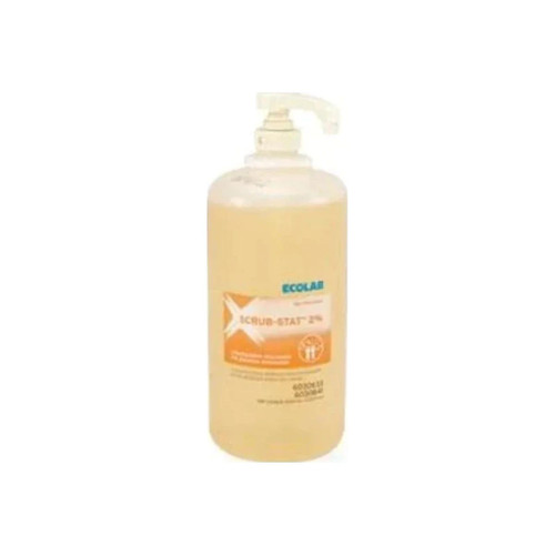 Ecolab - Scrub-Stat 2% - 6000089 - Surgical Solution 1,250 Ml Dispenser Refill Bottle Strength Chg ( Gluconate) Nonsterile