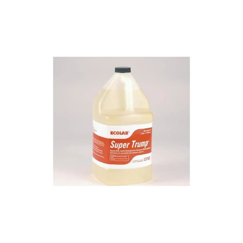 Ecolab - Super Trump - 6112740 - Dish Detergent 1 Gal Jug Liquid Unscented
