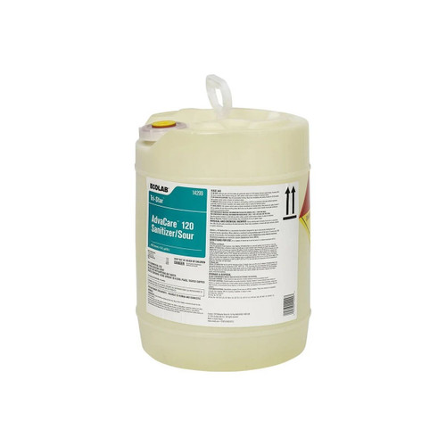 Ecolab - Tri-Star - 6114299 - Advacare 120 Laundry Sanitizer / Sour 4 Gal Jug Liquid Concentrate Acetic Acid Scent