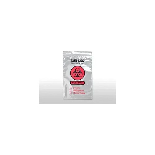 Elkay Plastics - Lab-Seal Tamper-Evident - Laba610Yst - Specimen Transport Bag With Document Pouch 6 X 10 Inch Stat / Biohazard Symbol Instructions For Use Nonsterile