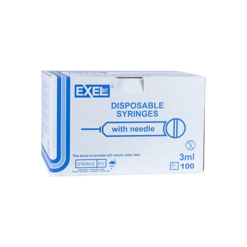 Exel - 26602 - Syringe & Needle, Luer Slip, 25g