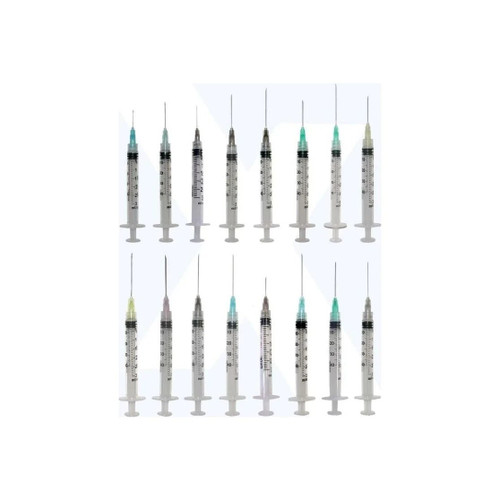 Exel - 26605 - Syringe & Needle, Luer Slip, 22g