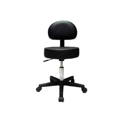 Fabrication Enterprises - Cando - 07-7067 - Pneumatic Mobile Stool, With Back, Upholstery