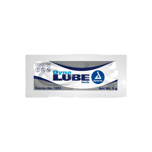 Fabrication Enterprises - Cando - 12-5065-1 - Dynalube Lubricating Jelly Sterile - 2.7 G Packet - Box (144 Pieces)