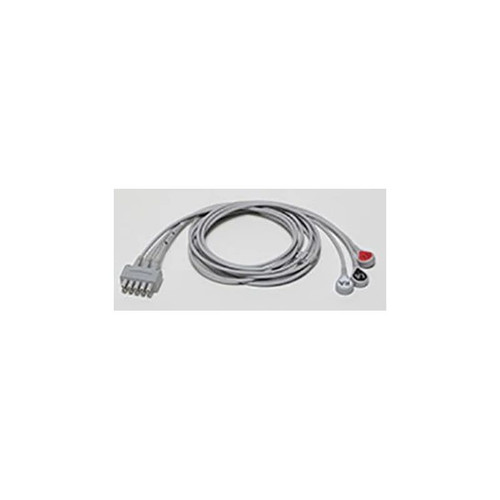 Ge Healthcare - 2106385-002 - Ecg Leadwire Set 3 Lead, Grabber, Aha 130Cm/51 Inch For Use With Monitors