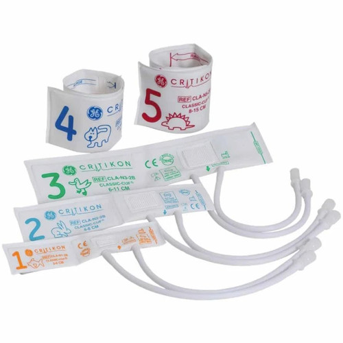 Ge Healthcare - Soft-Cuf - Sft-N4-1B - Cuff, Size 4, 1 - Tube Neo - Snap Connector, Navy