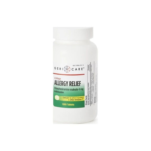 Gericare Medical Supply - Health Star - 784-10-Gcp - Geri - Care - Allergy Relief 4 Mg Strength Tablet 1 000 Per Bottle
