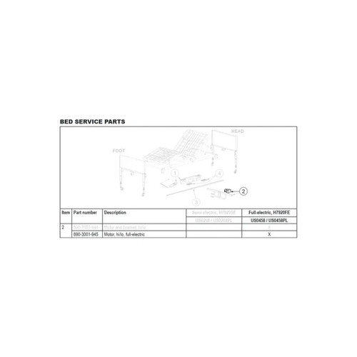 Graham Field - 6903001943 - Motor (Dc) For Patriot Bed(Gf)
