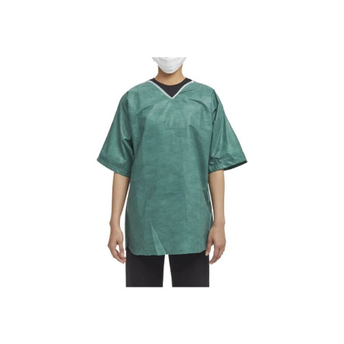 Graham Medical - 62211 - Products Scrub Shirt Medium Green Without Pockets Short Sleeve Unisex