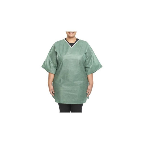 Graham Medical - 64841 - Products Scrub Shirt 3X - Large Green Without Pockets Short Sleeve Unisex