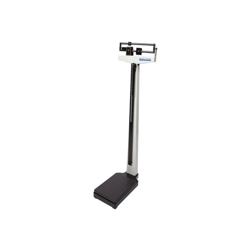 Health O Meter - 402Klcw - Mechanical Beam Scale With Fixed Poise Bar, Height Rod & Counterweights, 490 Lb/210 Kg Capacity