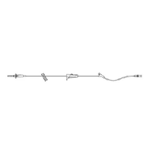 Icu Medical - 1422228 - Bravo 24 Primary Iv Administration Set Gravity 1 Port 60 Drops / Ml Drip Rate Without Filter 70 Inch Tubing Solution