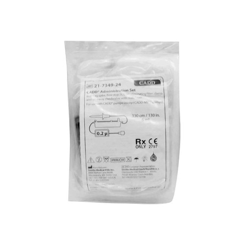 Icu Medical - Cadd - 21-7349-24 - Fka Smiths 21734924 - Admin Set, N/Dehp Spike Flow Stop W/0.2Fltr 130