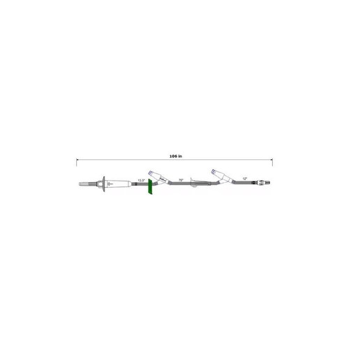 Icu Medical - Sc9065 - Bravo 24 Primary Iv Administration Set Gravity 2 Ports 60 Drops / Ml Drip Rate Without Filter 106 Inch Tubing Solution