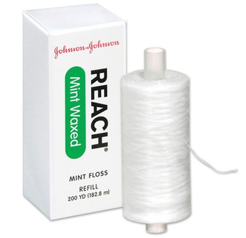 Johnson & - 117604 - J&J Reach Dental Floss, Retail Pkg, Mint Waxed, 200 Yds
