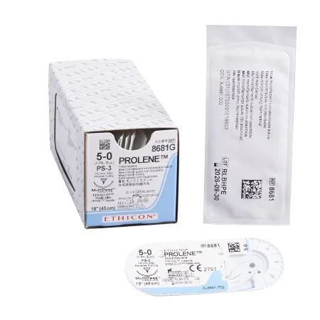 Johnson & - 8681G - Suture Prolene Blu Mono 5 0 18" Ps 3