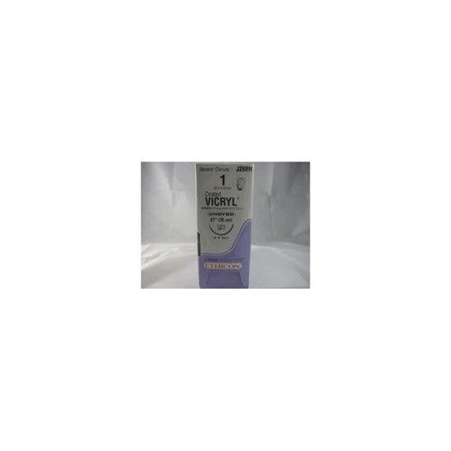 Johnson & - Coated Vicryl - J268H - Systems - Absorbable Suture With Needle Polyglactin 910 Cp - 1 1/2 Circle Reverse Cutting Size Braided