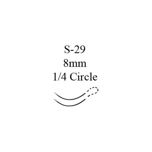 Johnson & - Coated Vicryl - J556G - Systems - Absorbable Suture With Needle Polyglactin 910 S - 29 1/4 Circle Conventional Cutting Spatula Size 6 - 0 Braided