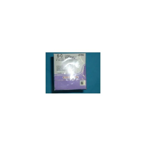 Johnson & - Coated Vicryl - J578G - Systems - Absorbable Suture With Needle Polyglactin 910 S - 24 1/4 Circle Spatula Size 6 - 0 Braided