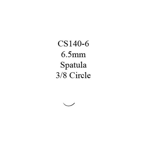 Johnson & - Coated Vicryl - V960G - Systems - Absorbable Suture With Needle Polyglactin 910 Cs140 - 6 3/8 Circle Opthalmic Spatula Size 10 - 0 Braided