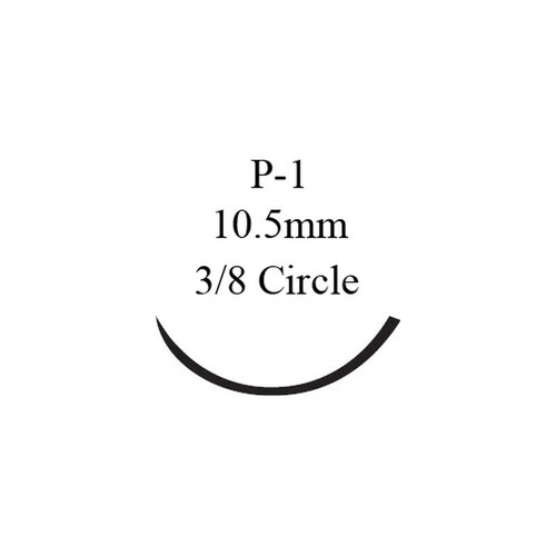 Johnson & - Ethicon - 689G - Systems - Ethilon Nonabsorbable Suture With Needle Nylon P - 1 3/8 Circle Precision Reverse Cutting Size 6 - 0 Monofilament