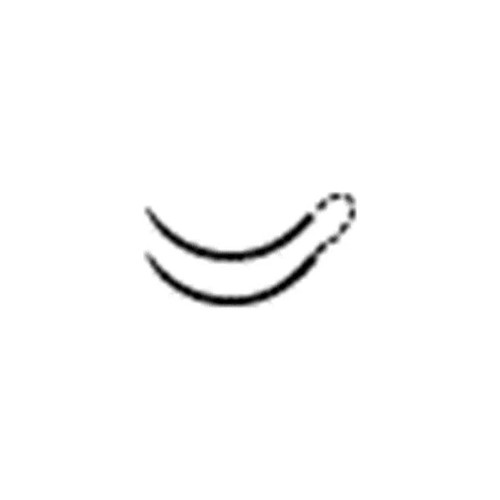 Johnson & - J Healthcare Systems - 751G - Absorbable Suture With Needle Chromic Gut M - 2 3/8 Circle Reverse Cutting Size 4 - 0