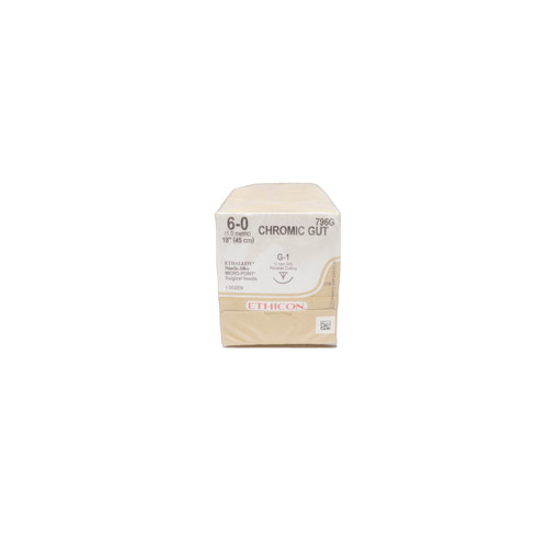Johnson Johnson - J J Healthcare Systems - 796G - Suture, Gut Chromic 6-0 18 G-1 