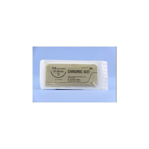 Johnson & - J Healthcare Systems - 800H - Suture, Gut Chr 3 - 0 27" Ct
