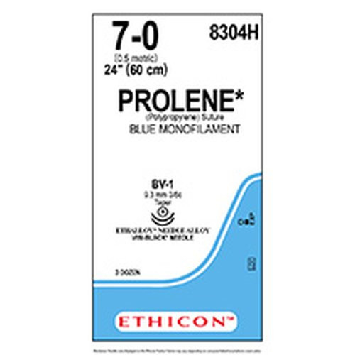 Johnson & - J Healthcare Systems - 8304H - Suture, Prolene Blu Mono 7 - 0 24" Bv - 1
