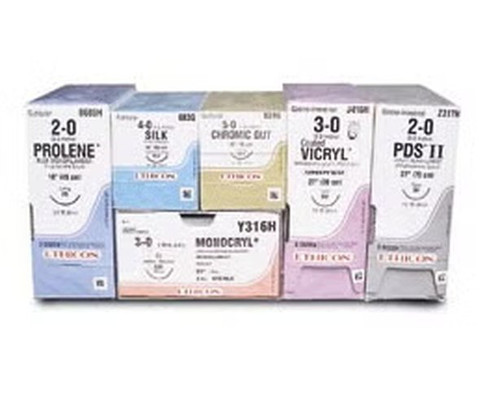 Johnson & - J Healthcare Systems - 883H - Absorbable Suture With Needle Chromic Gut Ct - 2 1/2 Circle Taper Point Size 0