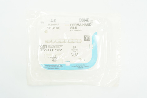 Johnson & - J Healthcare Systems - C084D - Suture, Silk Blk Br 4 - 0 18" Tf