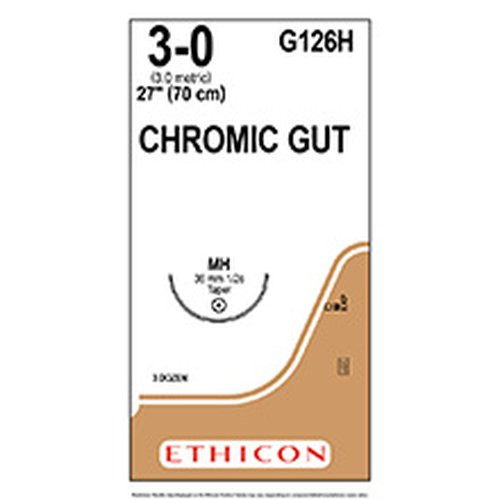 Johnson & - J Healthcare Systems - G126H - Suture, Gut Chr 3 - 0 27" Mh