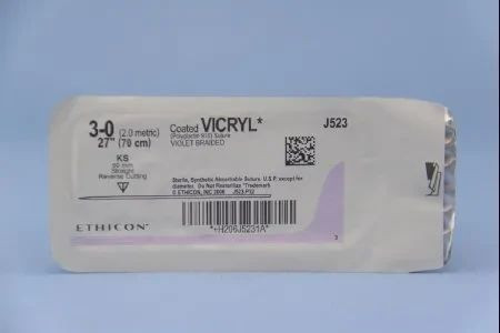 Johnson & - J Healthcare Systems - J523H - Suture, Vicryl Vio Br Ct 3 - 0 27" Ks