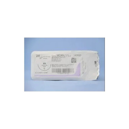 Johnson & - J Healthcare Systems - Vcp323H - Suture, Vicryl+ Antibac Vio Br2 - 0 27" Mh